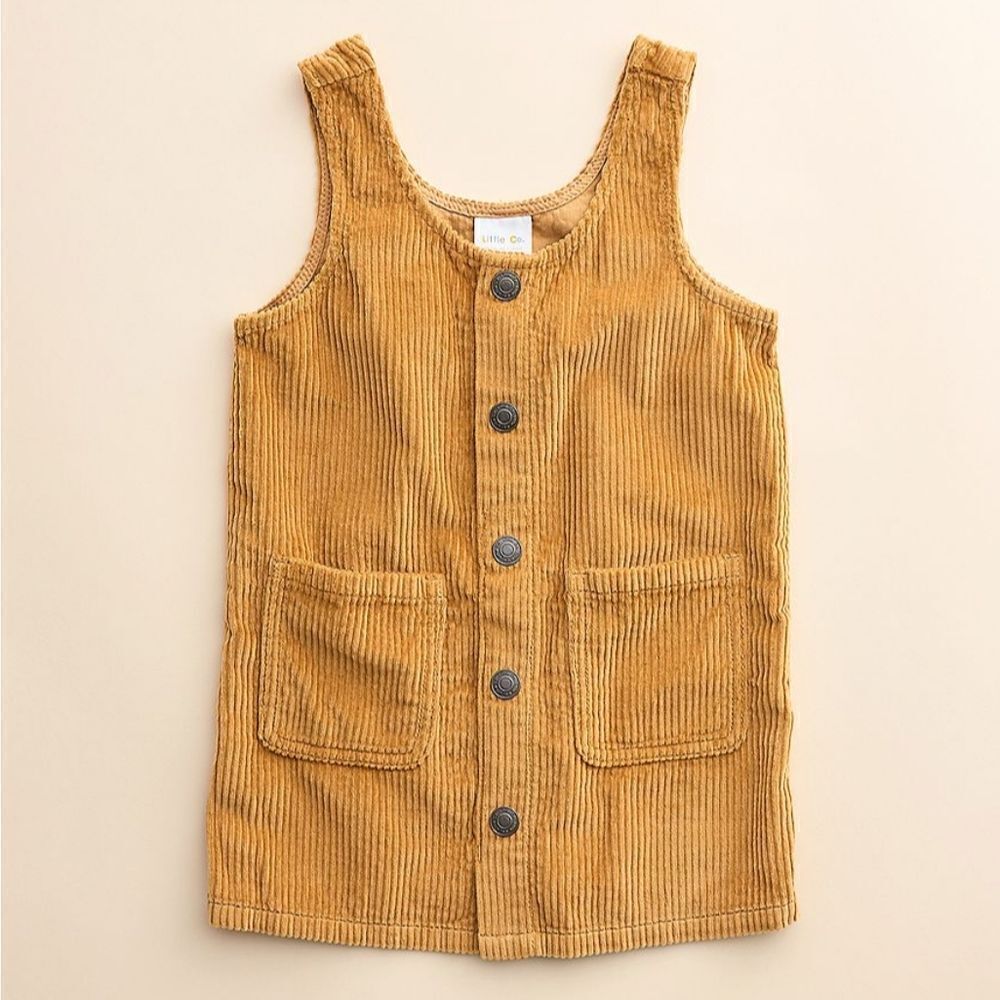Little Co. by Lauren Conrad Caramel Corduroy Jumper 100% Organic Cotton
